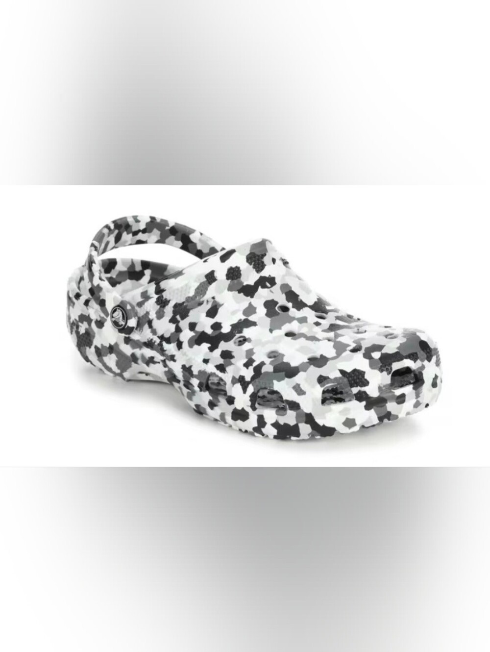 CROCS Adult Confetti Clog in Black and White